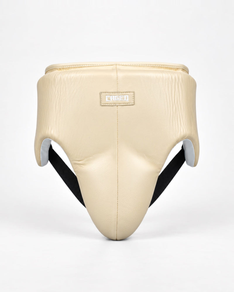 Caged 'X' Series Groin Guard - Cream White