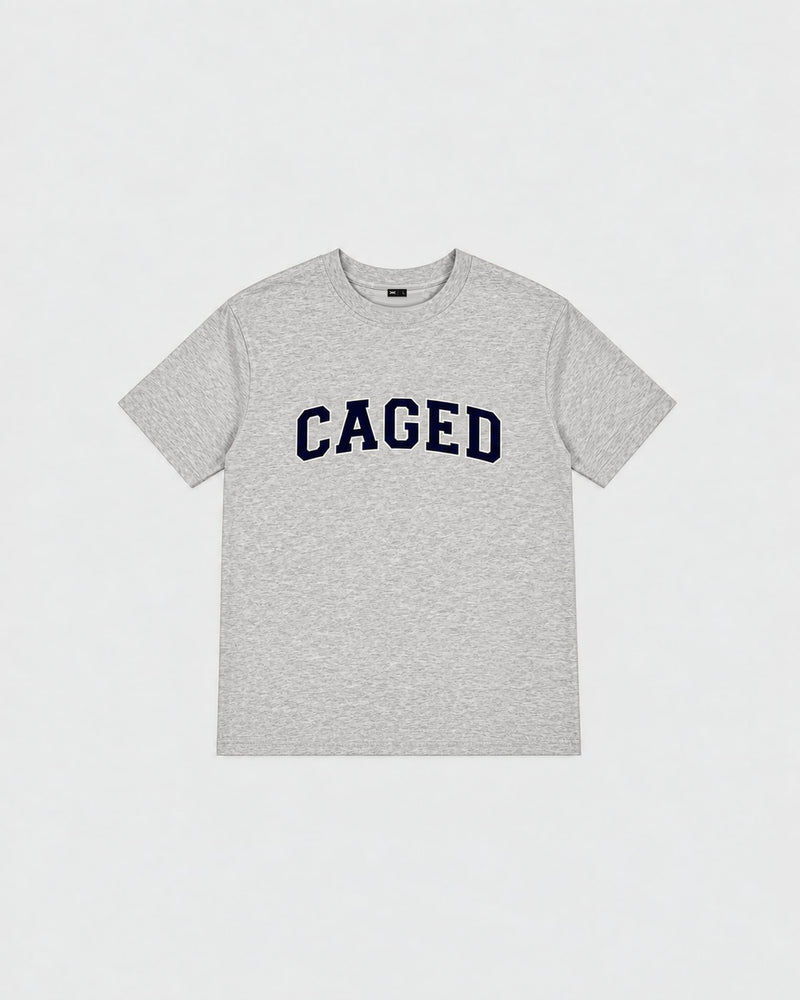 Caged T-Shirt Varsity - Grey Melange
