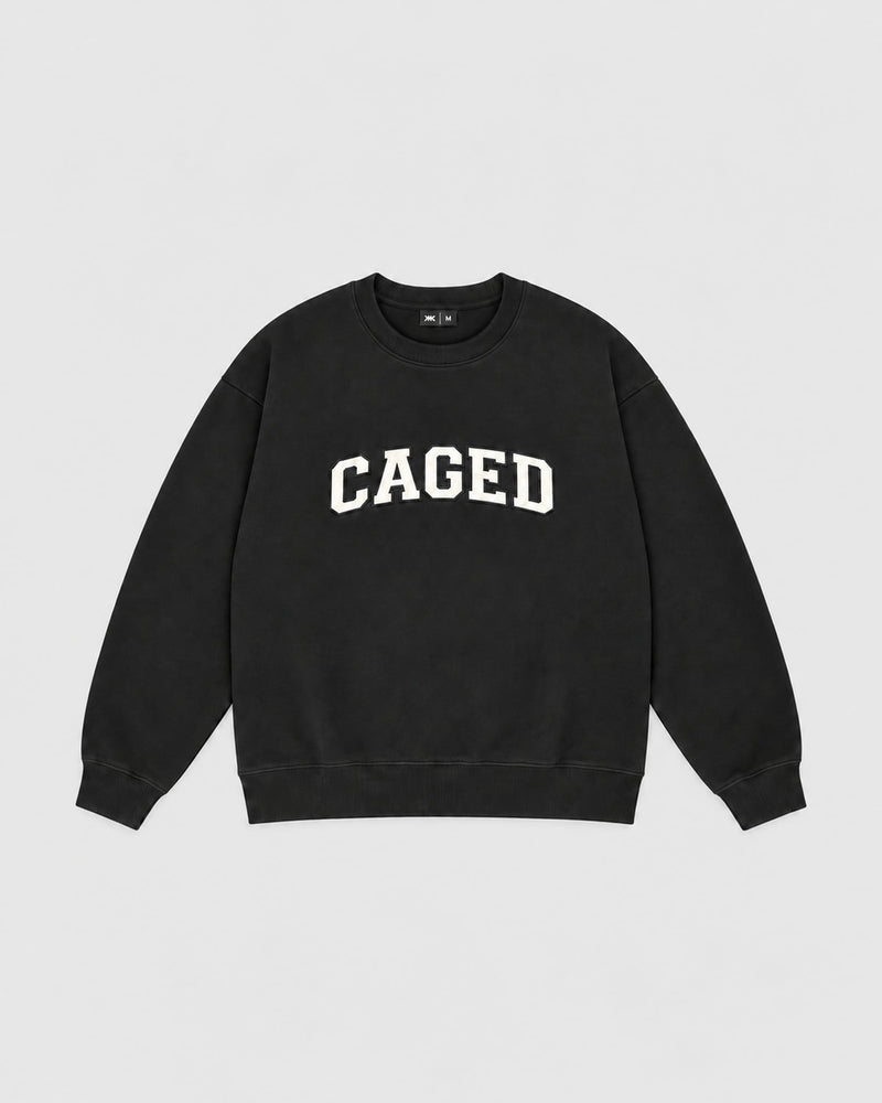 Caged Sweater Varsity - Black/White