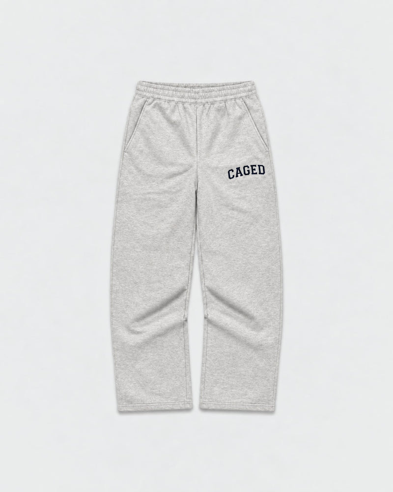 Caged Joggers Varsity - Grey Melange/Navy Blue