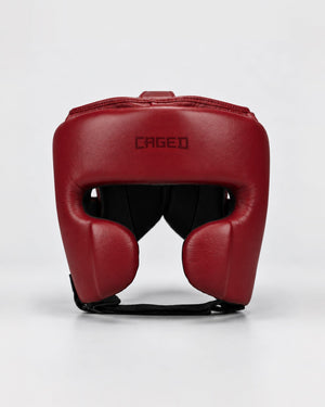 Caged 'X' Series Head Guard - Burgundy