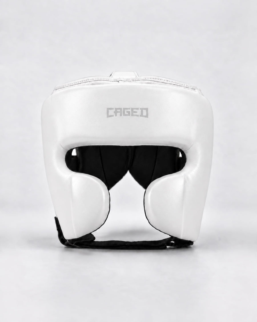 Caged 'X' Series Head Guard - White/Off White