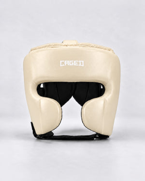 Caged 'X' Series Head Guard - Cream White