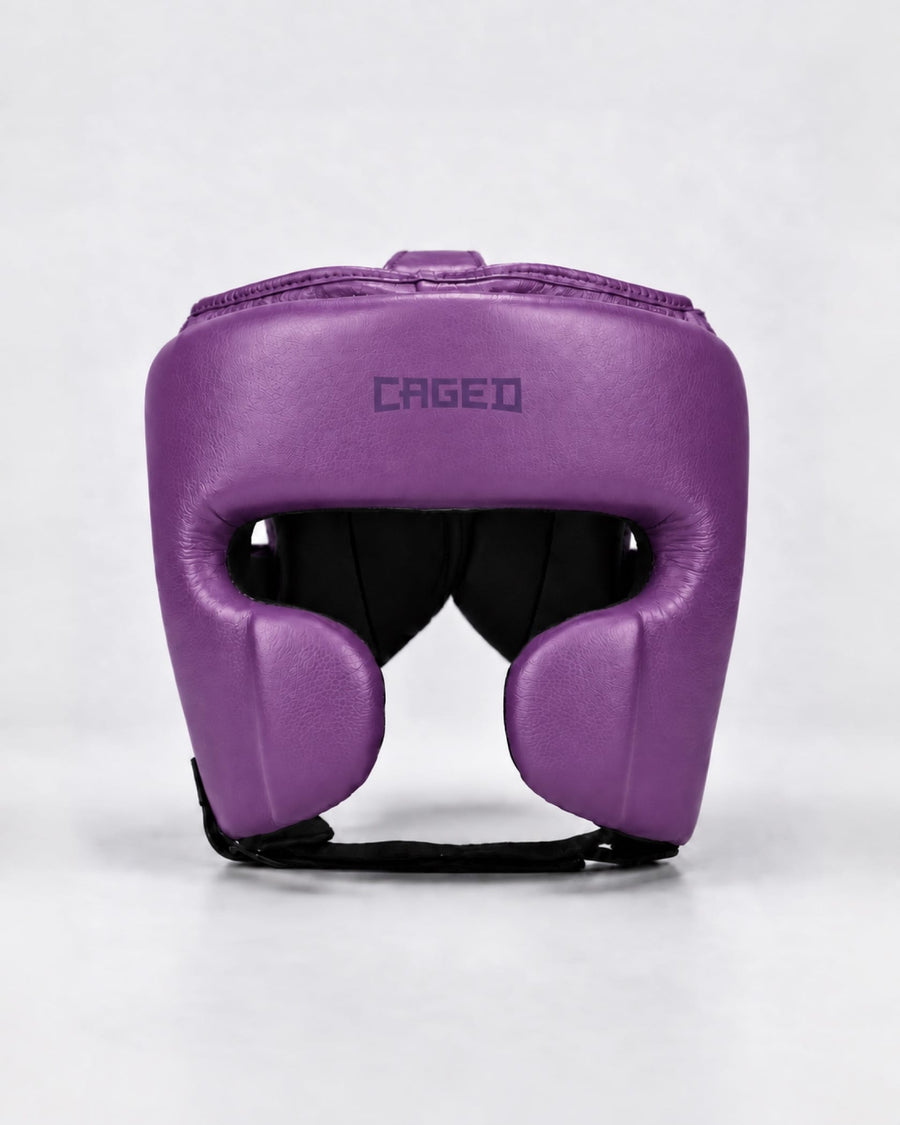 Caged 'X' Series Head Guard - Purple