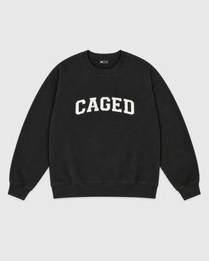Caged Sweater Varsity - Black/White