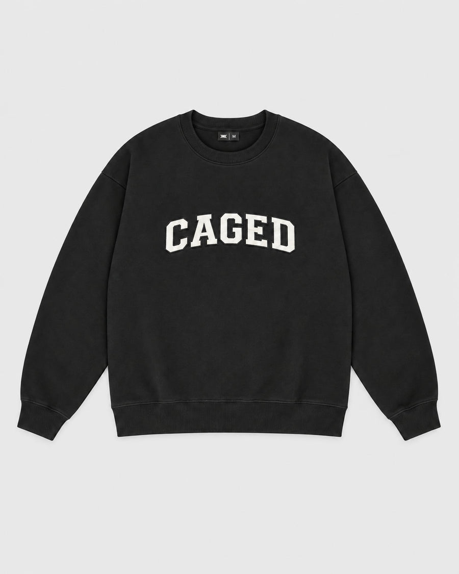 Caged Sweater Varsity - Black/White