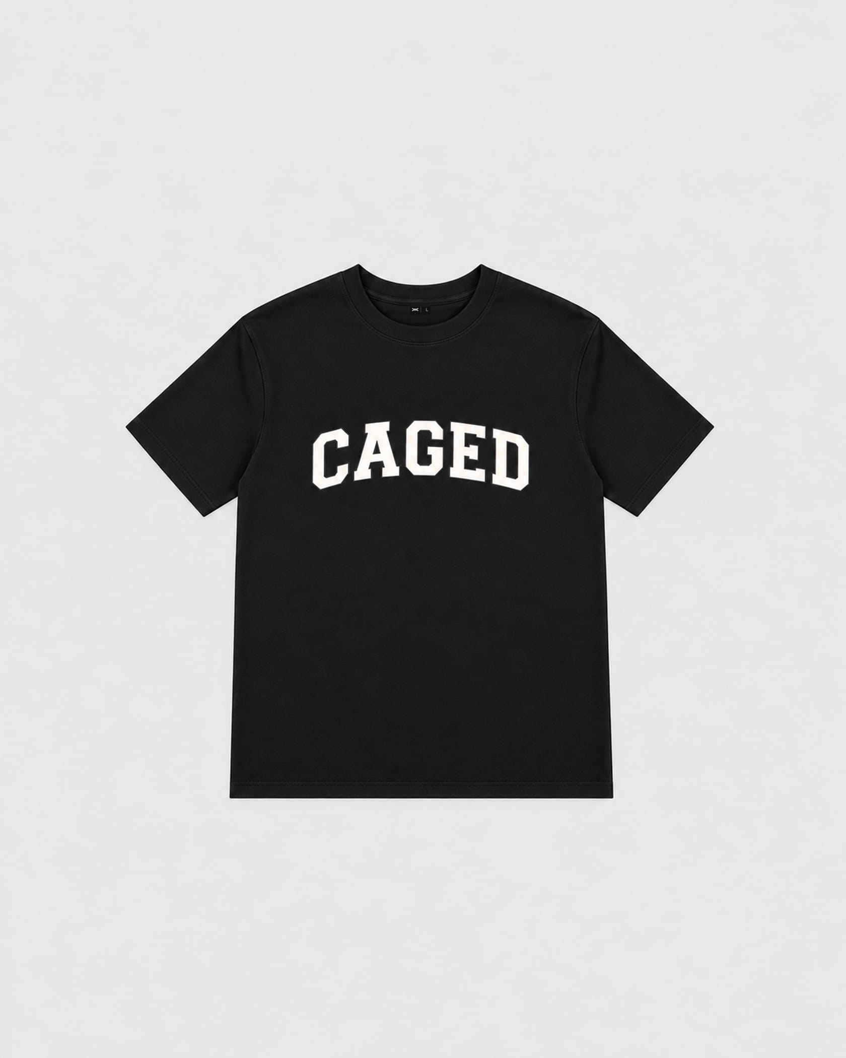 Caged T-Shirt Varsity - Black/White