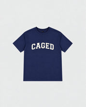 Caged T-Shirt Varsity - Navy Blue/White