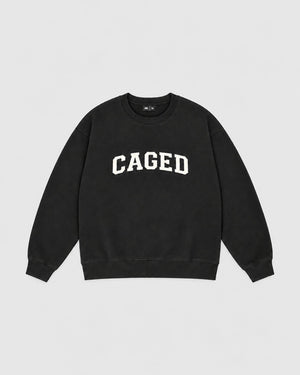 Caged Sweater Varsity - Black/White