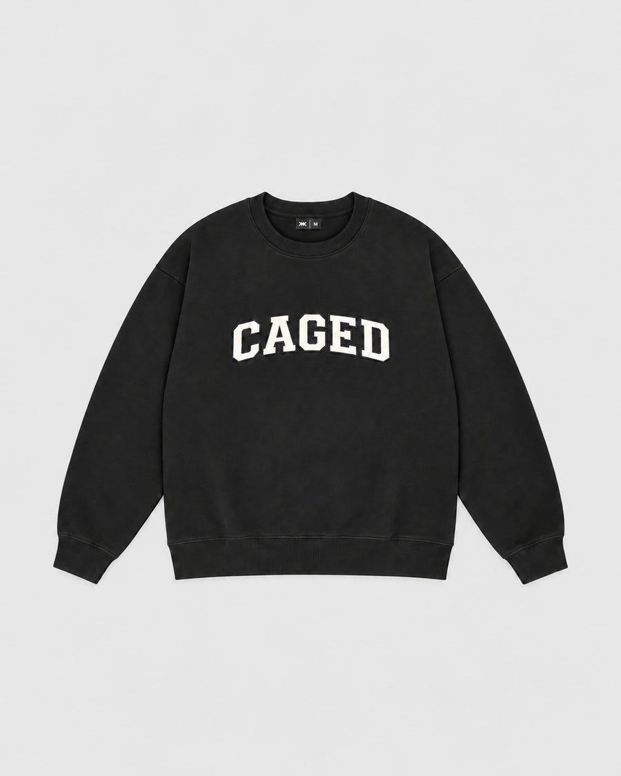 Caged Sweater Varsity - Black/White