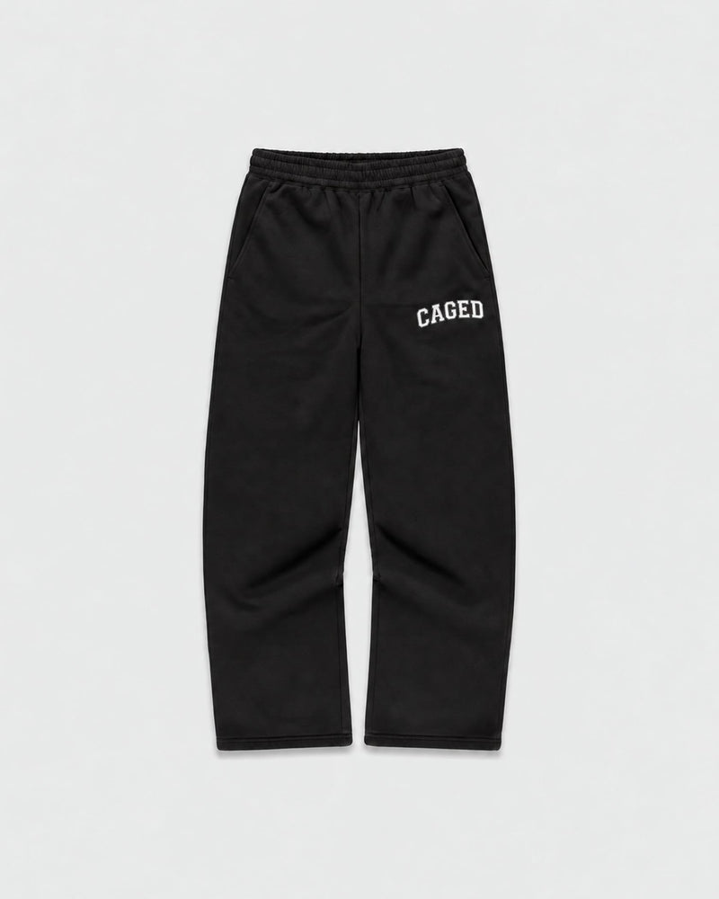 Caged Joggers Varsity - Black/White