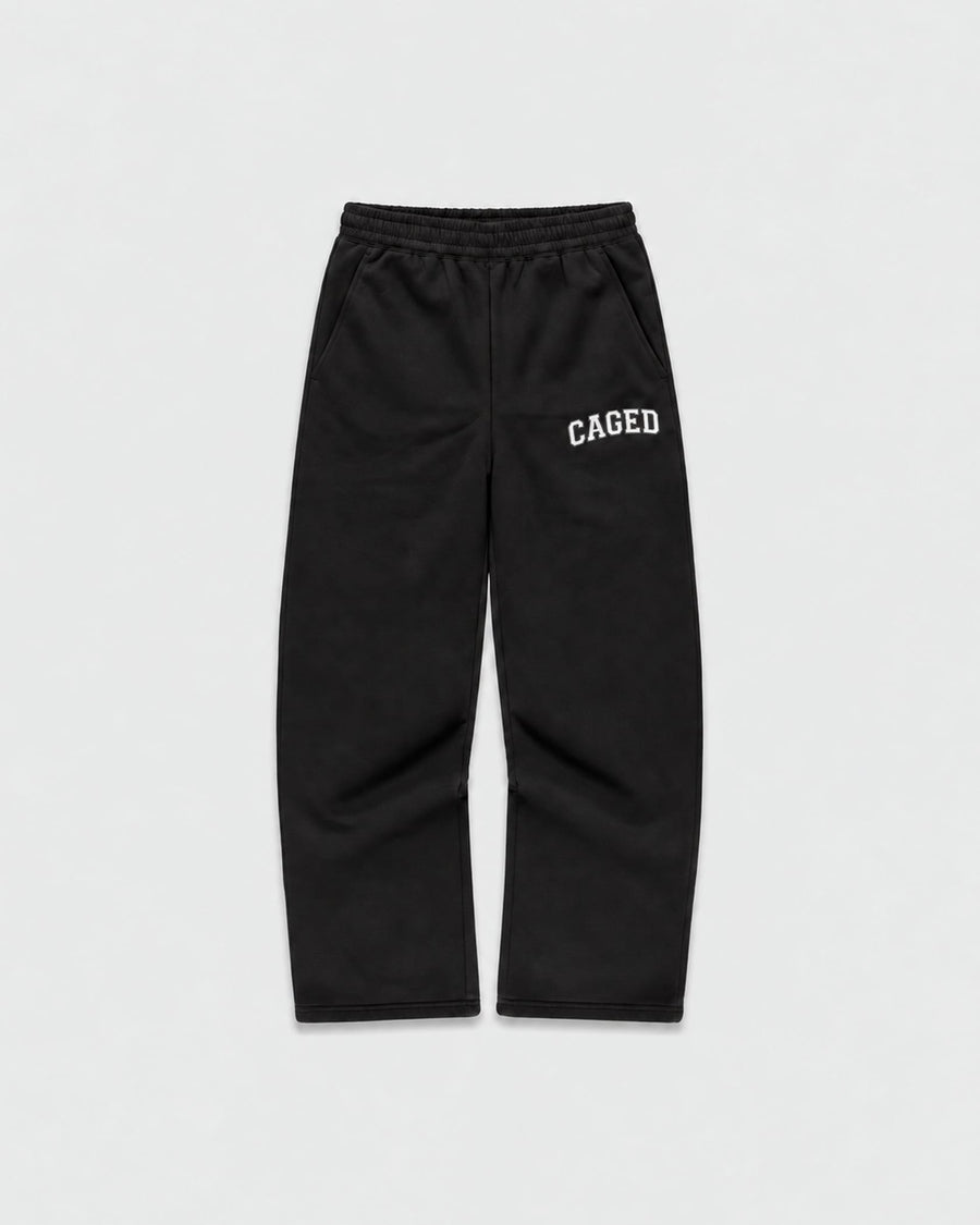 Caged Joggers Varsity - Black/White
