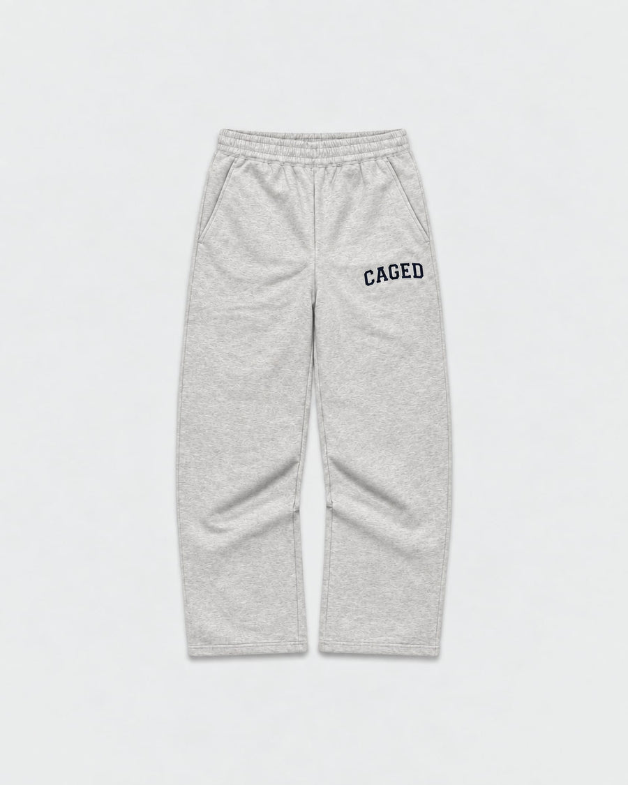 Caged Joggers Varsity - Grey Melange/Navy Blue