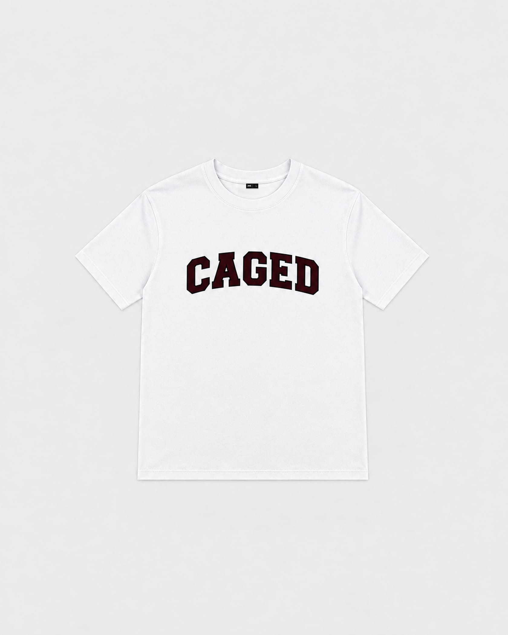 Caged T-Shirt Varsity - White/Red