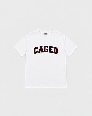 Caged T-Shirt Varsity - White/Red