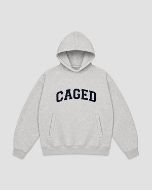 Caged Hoodie Varsity - Grey Melange
