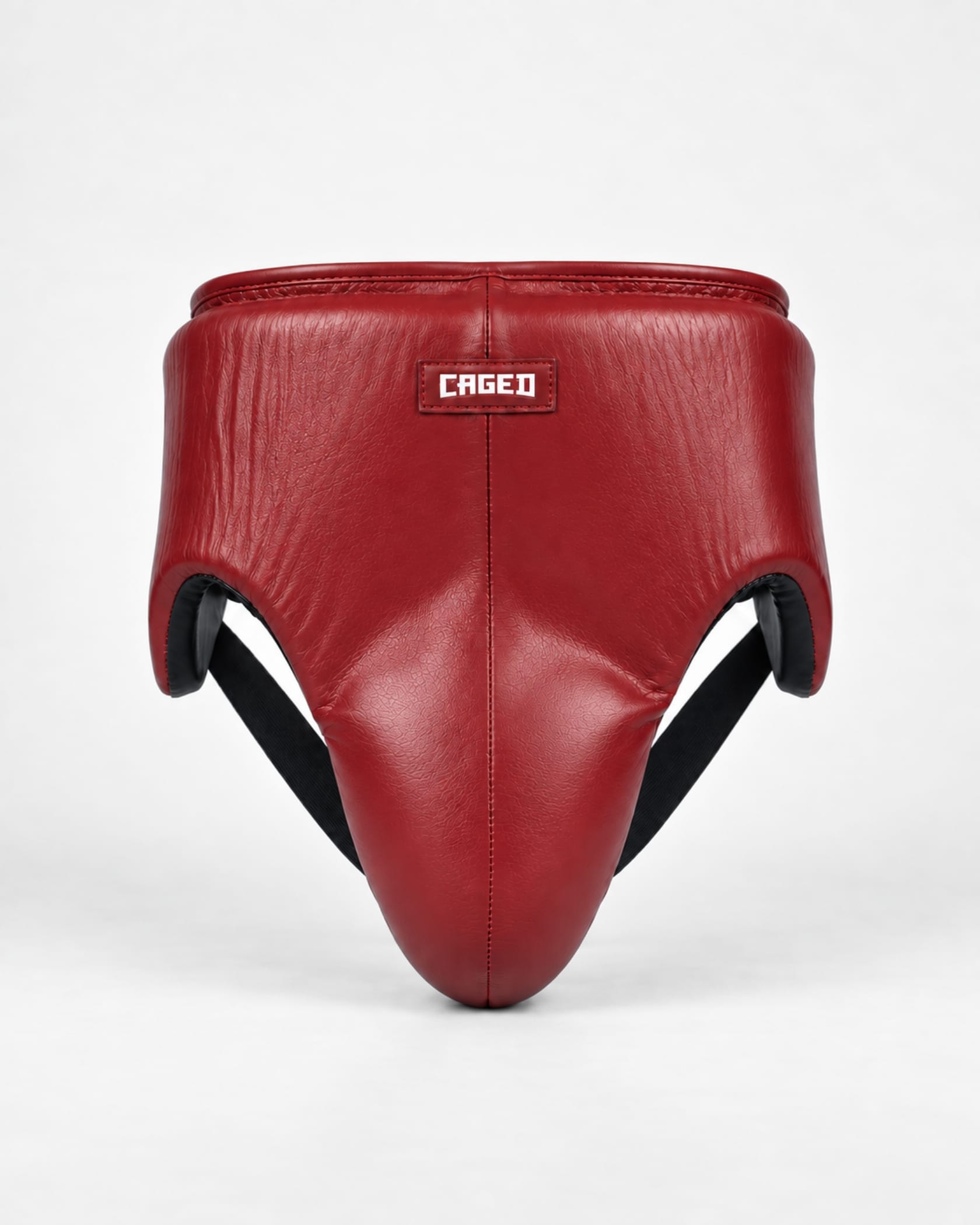 Caged 'X' Series Groin Guard - Burgundy/White