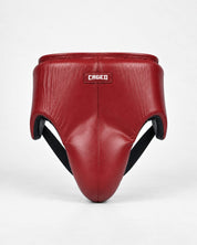 Caged 'X' Series Groin Guard - Burgundy/White