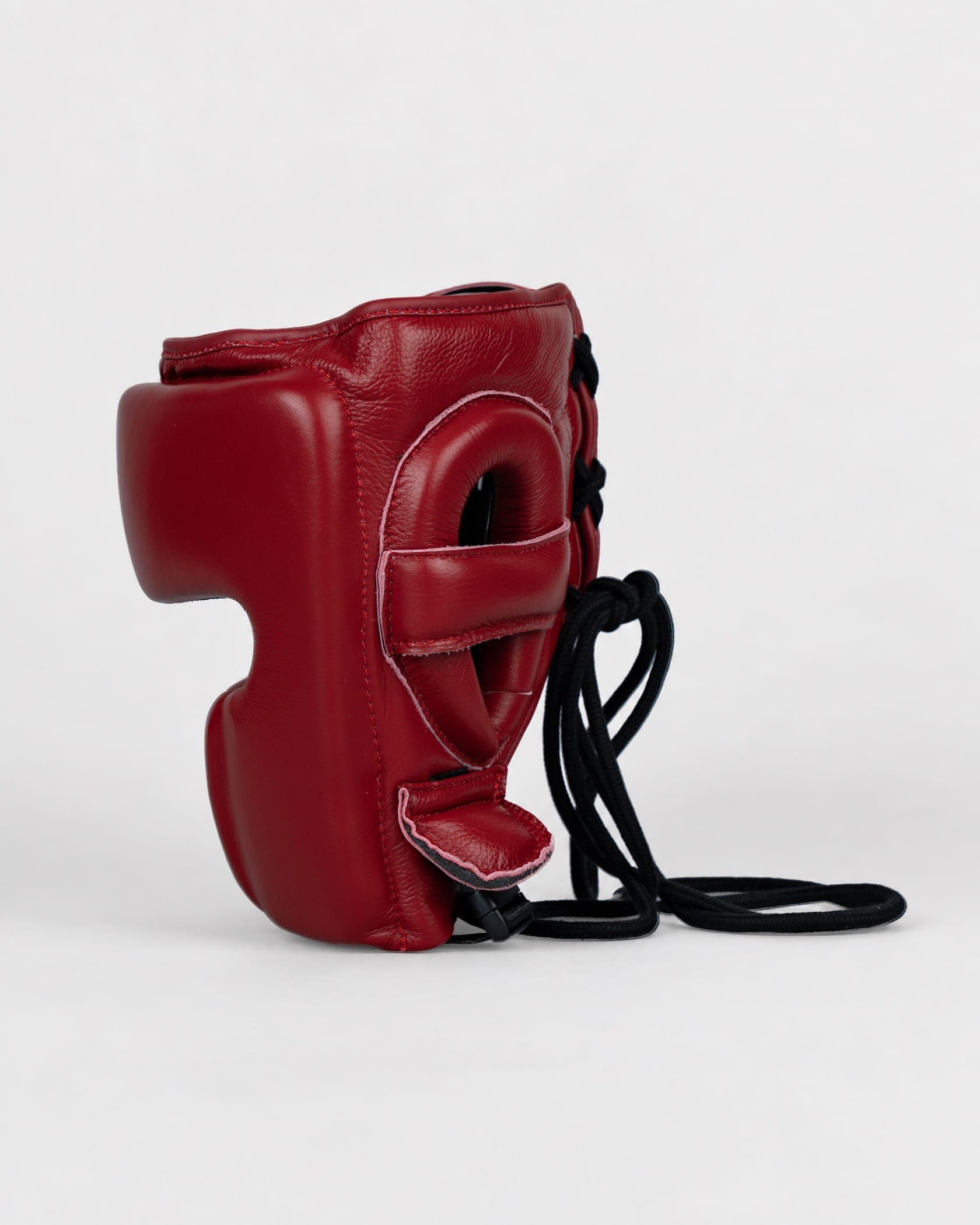 Caged 'X' Series Head Guard - Bordeaux Red/Red