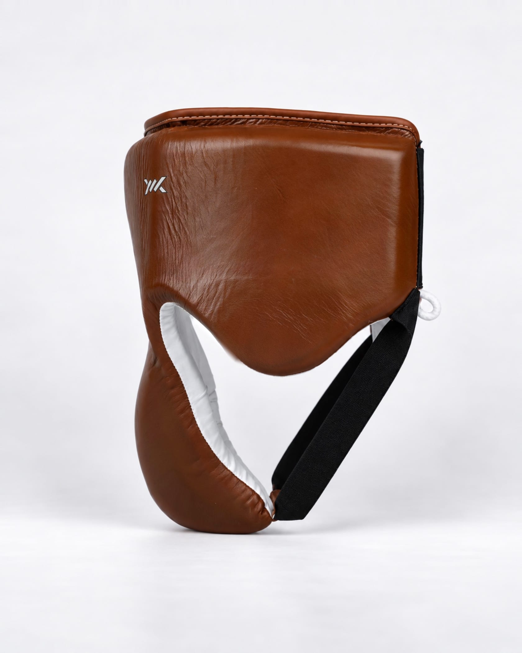 Caged Heritage Groin Guard - White/Vintage Brown