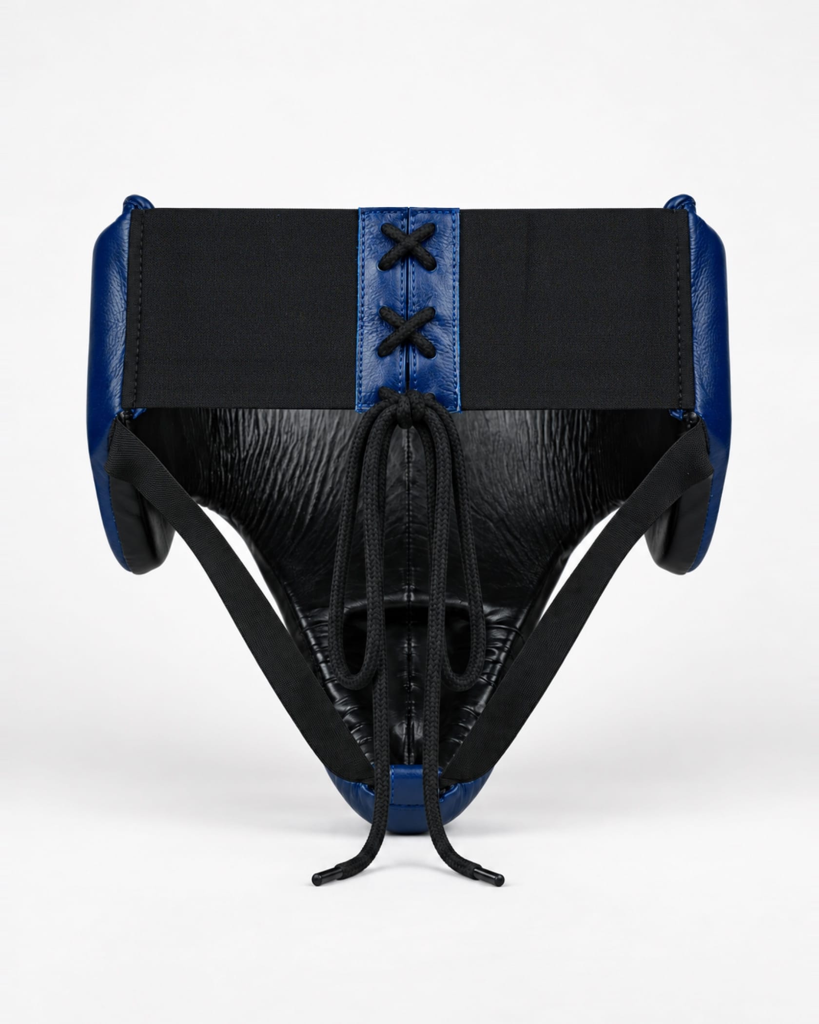 Caged 'X' Series Groin Guard - Navy Blue/White