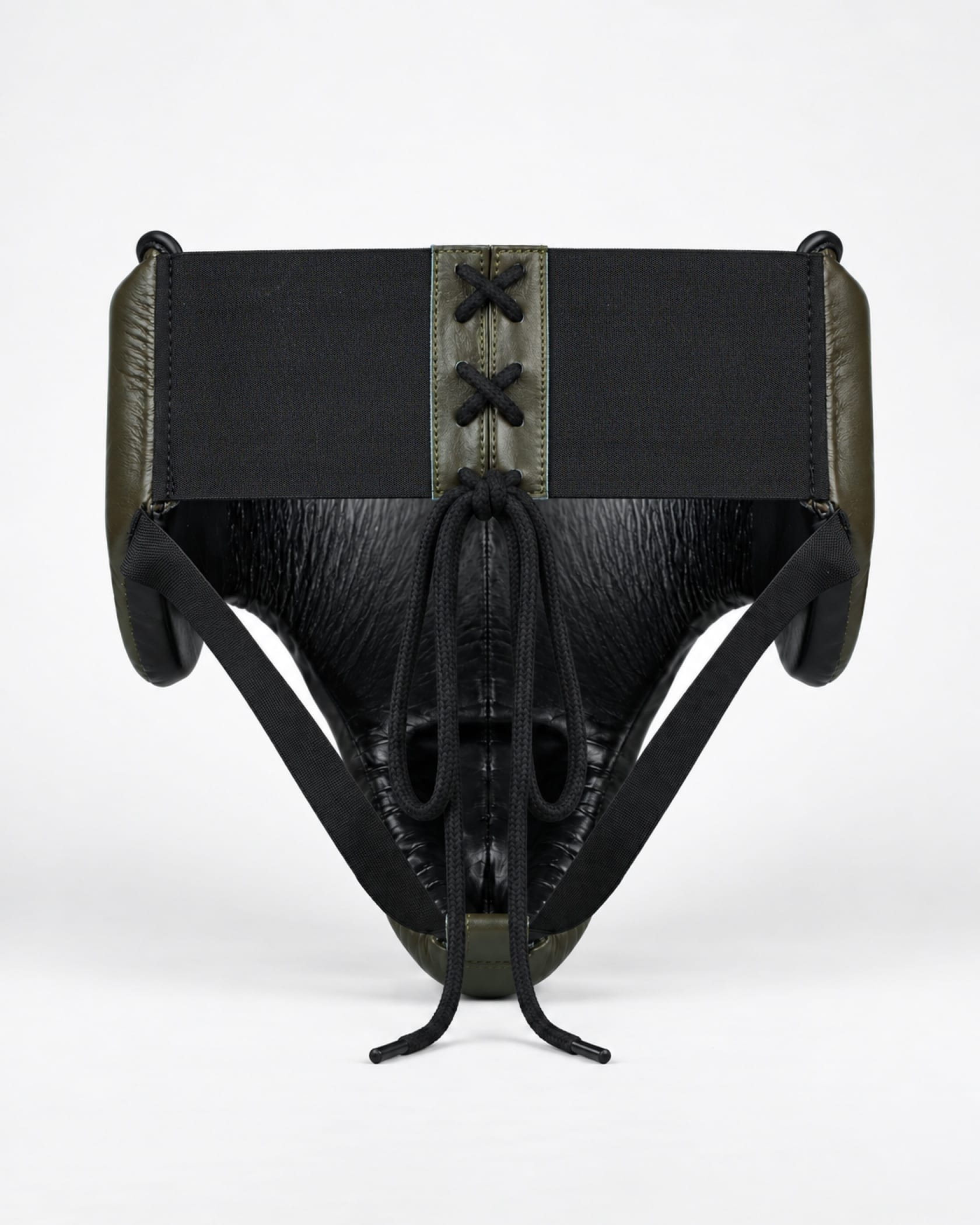 Caged 'X' Series Groin Guard - Khaki Green/Black