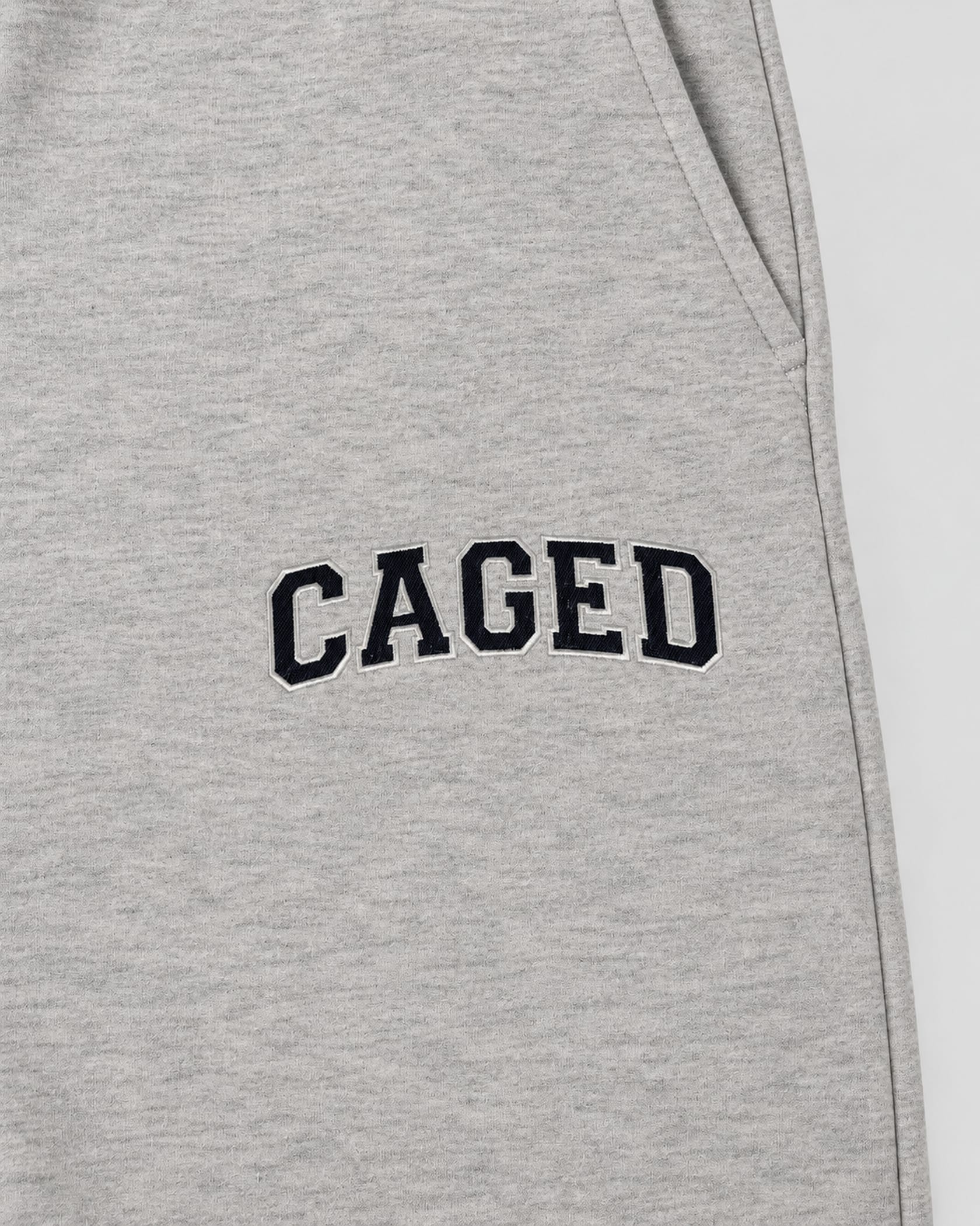 Caged Joggers Varsity - Grey Melange/Navy Blue