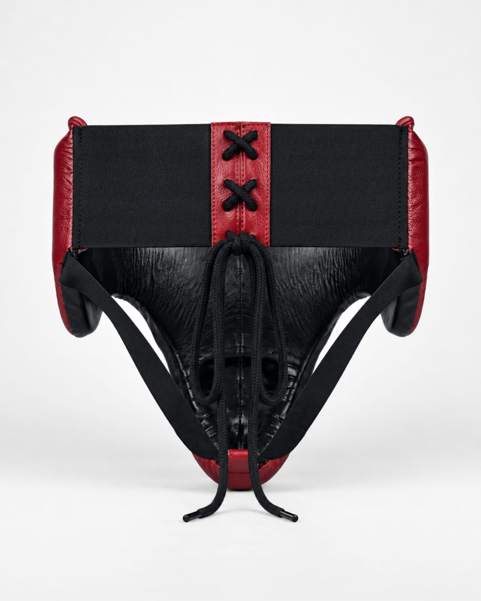 Caged 'X' Series Groin Guard - Burgundy/White