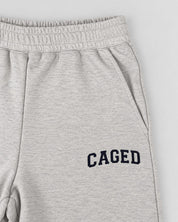 Caged Joggers Varsity - Grey Melange/Navy Blue
