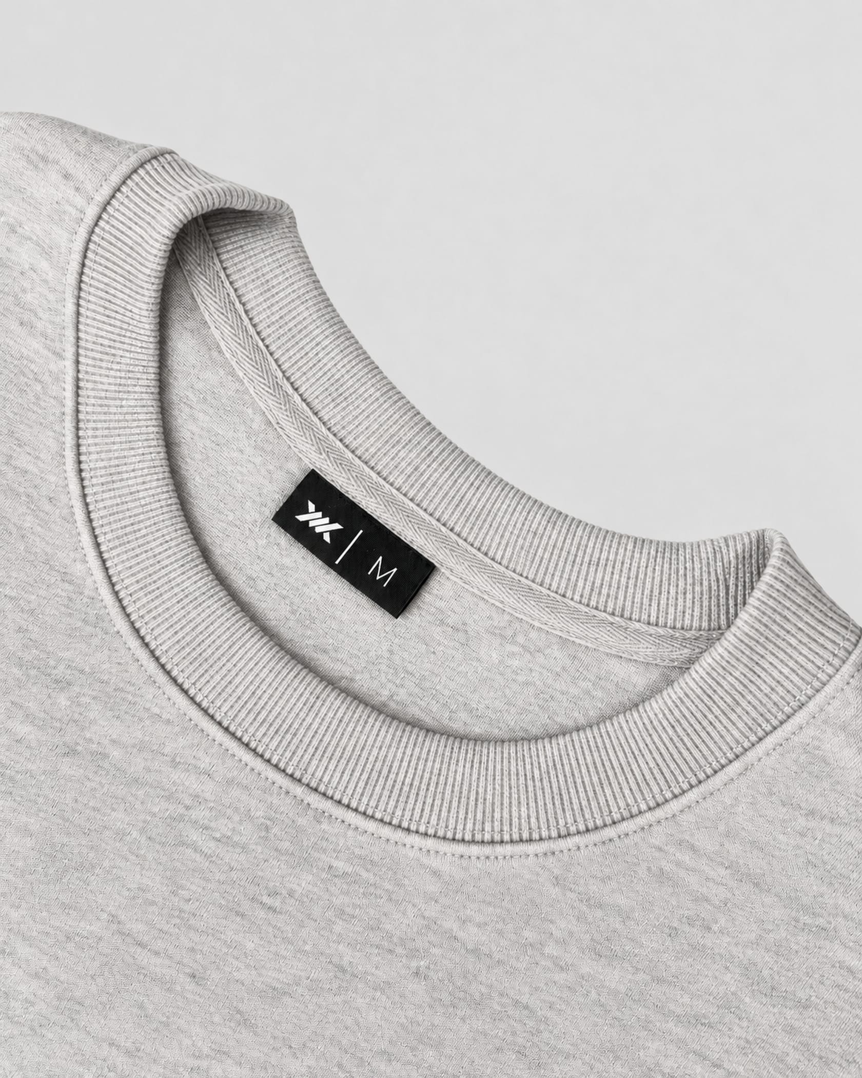 Caged Sweater Varsity - Grey Melange/Navy Blue