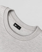 Caged Sweater Varsity - Grey Melange/Navy Blue