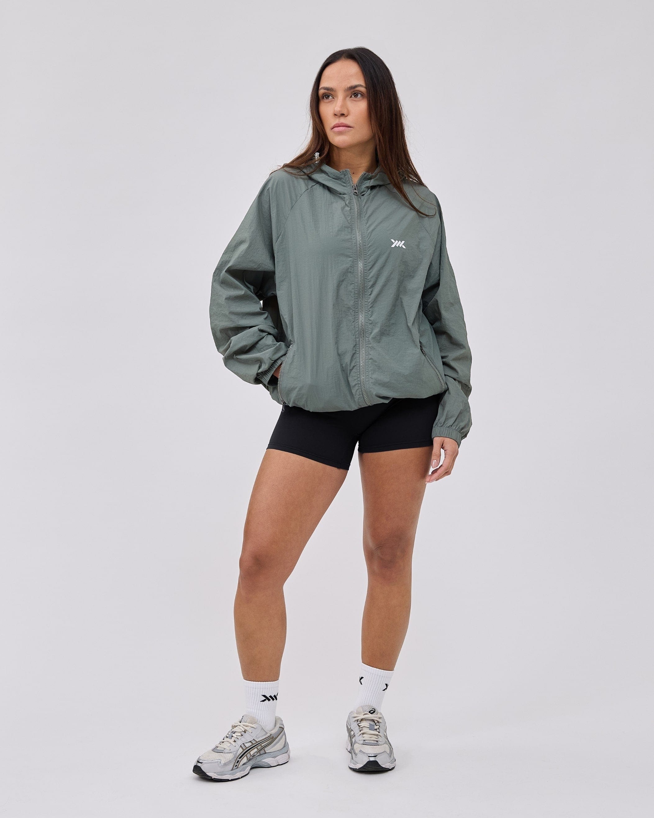 Hooded ultralight windbreaker – Caged