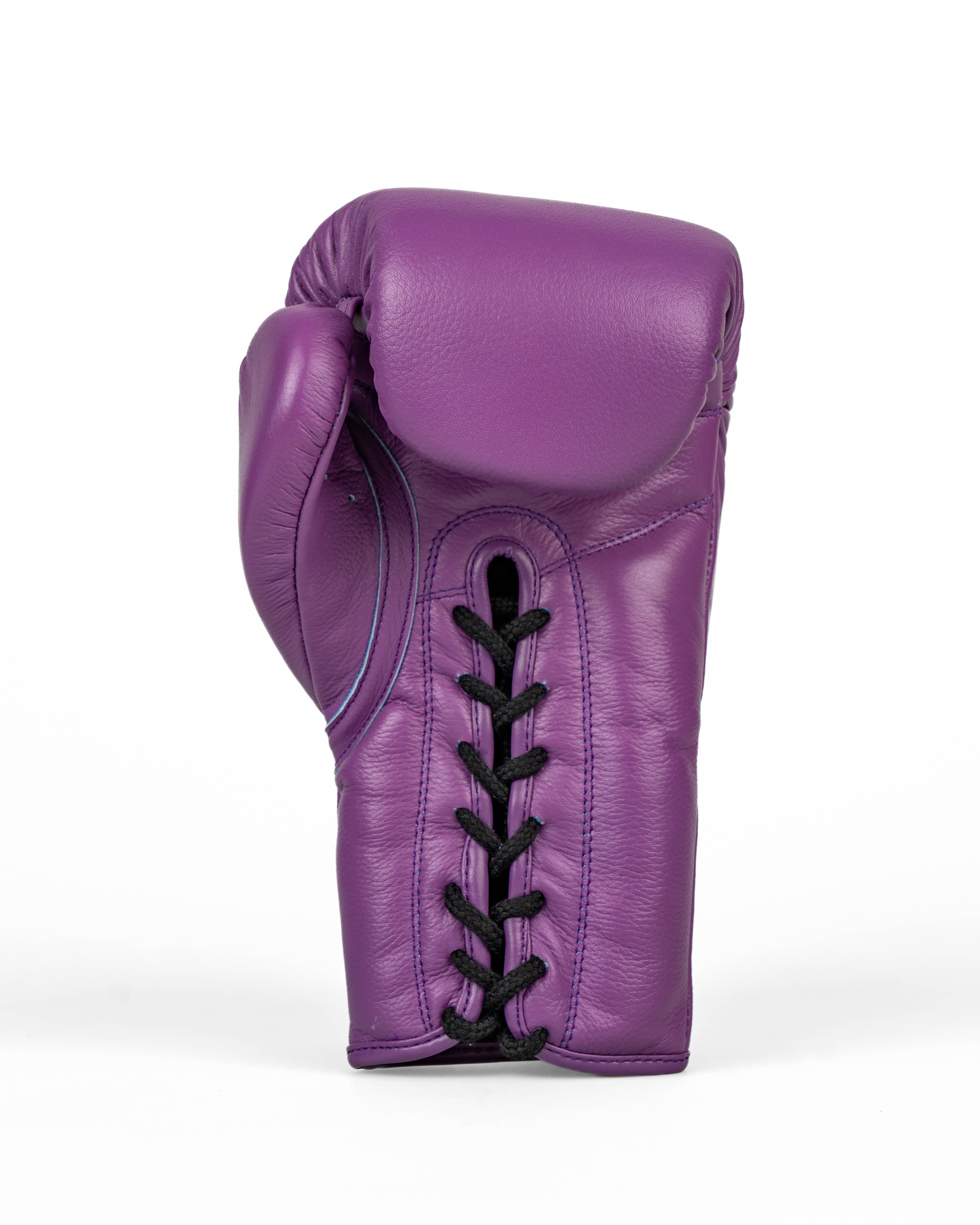 Caged 'X' Series Boxing Gloves Laced - Purple