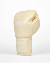 Caged 'X' Series Boxing Gloves Laced - Cream White