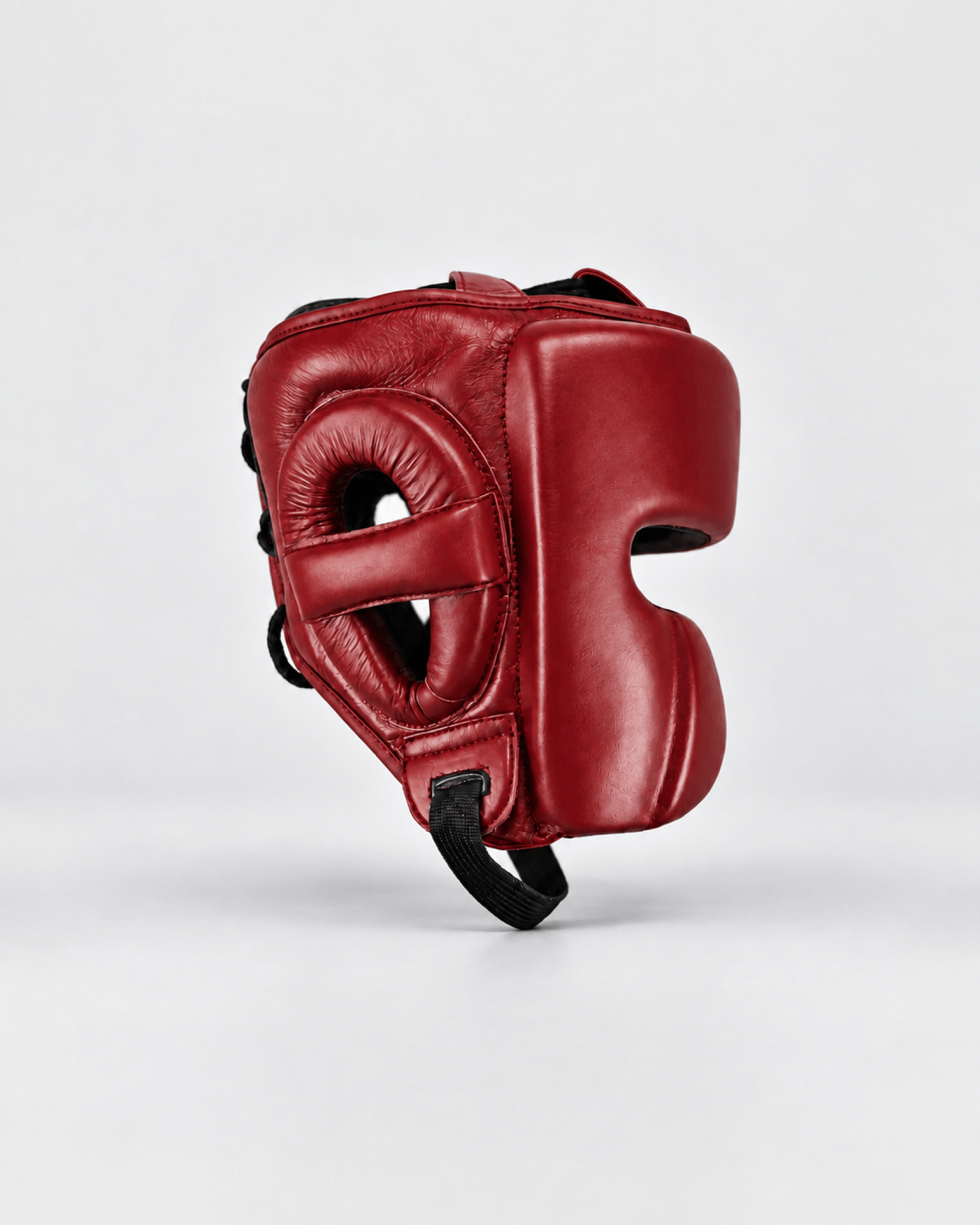 Caged 'X' Series Head Guard - Burgundy/White